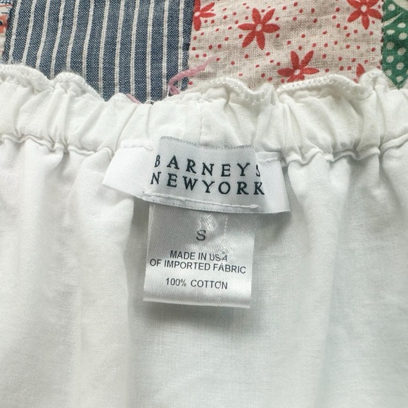 Barneys Off The Shoulder White 100% Cotton Lace Milkmaid Mini Shift Dress small - Picture 8 of 8